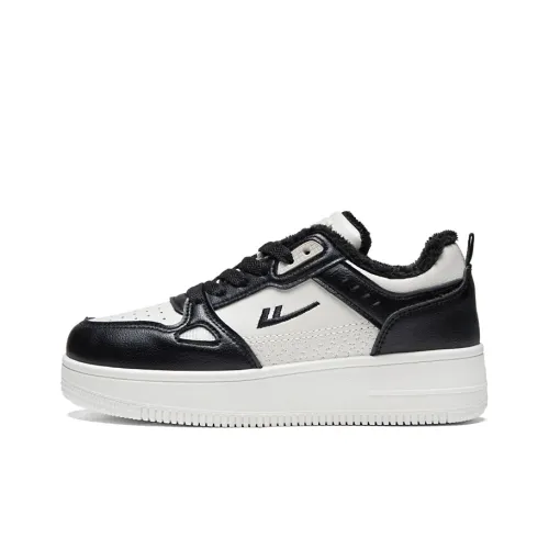 Warrior Утолщенный и с флисовой подкладкой тонкий хлопок обувь термический легкий низкий верх кроссовки для скейтбординга унисекс бежевый черный