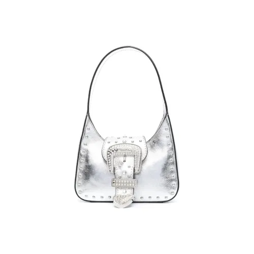 MOSCHINO Телячья кожа Сумка через плечо сумка Женская серебряная