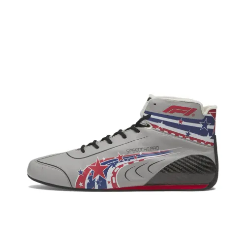 PUMA Speedcat Collection Pro MID Топ Кроссовки для тренировок Мужской Серый Черный Красный