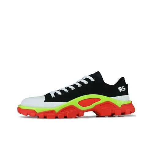 RAF SIMONS x Adidas Detroit Runner Амортизация Износостойкий Низкий Топ Повседневная Обувь Мужская Черный Красный Желтый