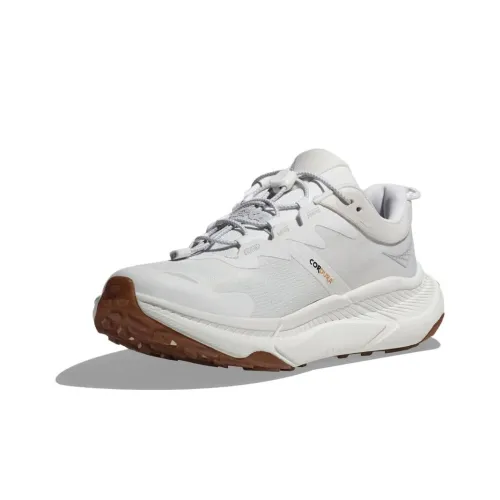 HOKA ONE ONE Амортизация Износостойкие Низкие Кроссовки для Бега Женские Серый Белый