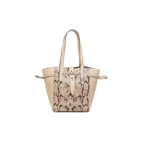 Furla Net Collection GRAIN LEATHER Тоут Сумка Сумка для покупок Сумка среднего размера Женская Бежевая