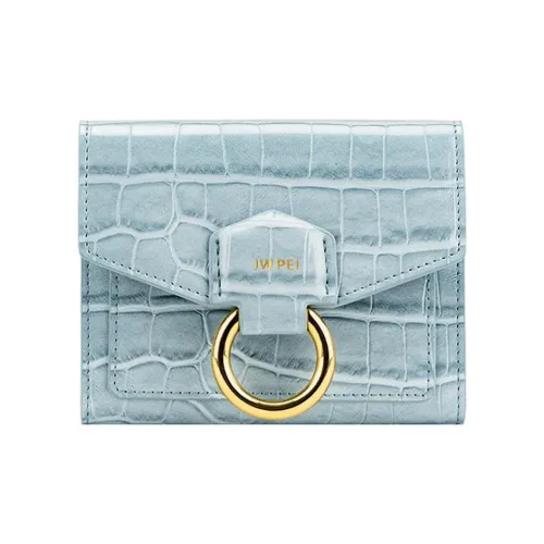 JW PEI Веганский кожаный кошелек женский светло-синий черный яшма экрю бургунди