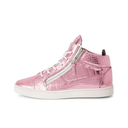 Giuseppe Zanotti GZ Kriss Высокие Кроссовки для скейтбординга Женские Розовые
