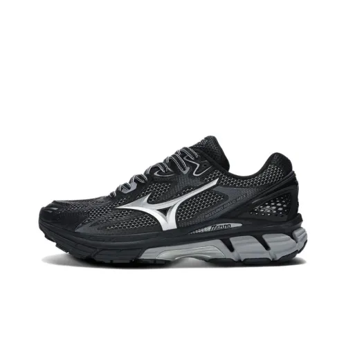 Mizuno Halo Mix Беговые кроссовки Низкий топ Черный Серебряный Унисекс