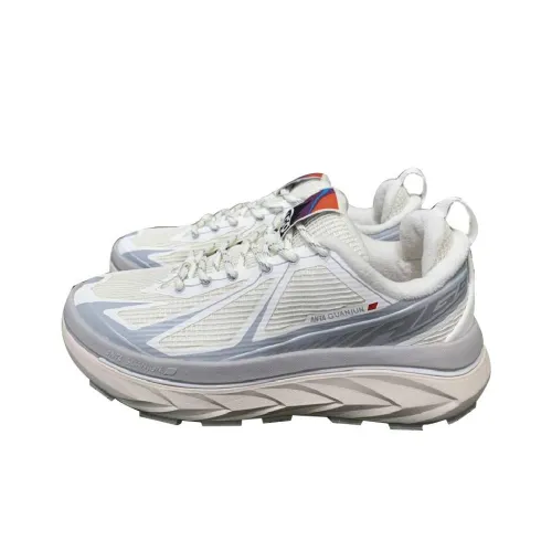 ANTA Амортизация Износостойкие Низкие Кроссовки для Бега Мужские Белые