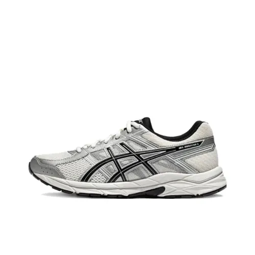 Asics Гель Contend 4 Беговые кроссовки Низкий топ Белый серебристый Мужской