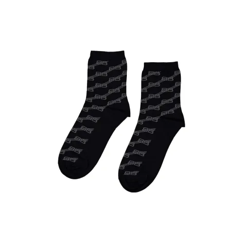 BALENCIAGA Черные Женские Носки MID до икры