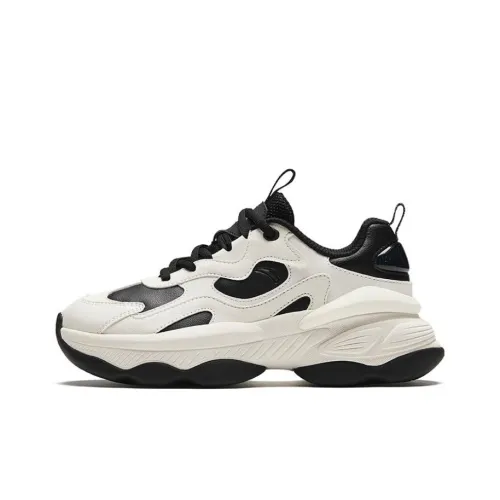 ANTA Орехи Обувь Амортизация Износостойкие Низкие Кроссовки Женские Черный Белый