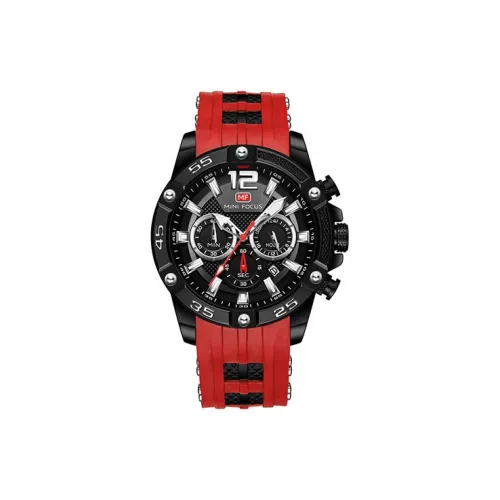 MINIFOCUS Кварцевый механизм Часы Унисекс Черный циферблат
