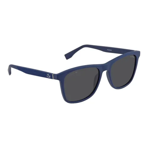 LACOSTE Collaboration Пластик Прямоугольные Солнцезащитные очки Мужские Синие