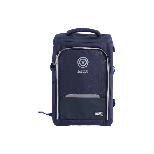 Disney × Marvel Коллаборация Captain America Polyester Backpack Large Unisex Dark Blue