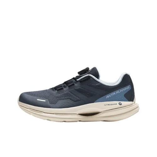 ANTA Противоскользящие Износостойкие Низкие Беговые кроссовки Мужские Синие