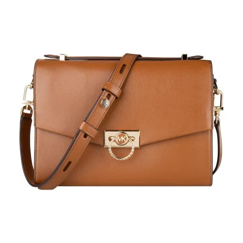 MICHAEL KORS Hendri Кожа Курьерская Сумка Сумка через плечо Сумка на плечо Женская Коричневая