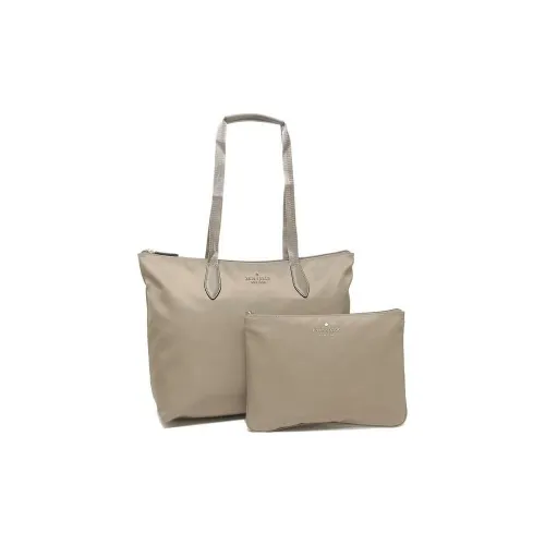 Kate Spade Нейлон Тоут Сумка Сумка для покупок Сумка Женская Thunder Облачный Бежевый