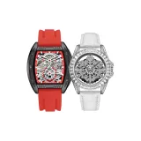 MN8601G Красный + ML1081 Белый Чехол Белый ремешок