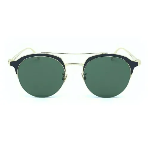 McQ Alexander McQueen Металл Круглые Солнцезащитные очки Унисекс Золото