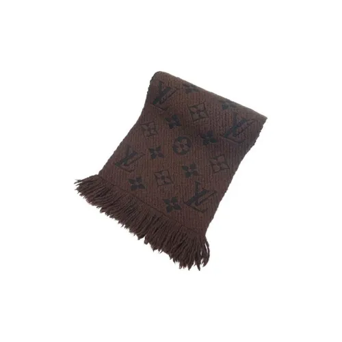 LOUIS VUITTON Вязаные шарфы Унисекс Коричневый