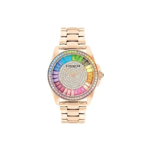 COACH Наручные часы Кварцевый механизм Нержавеющая сталь Ремешок 36 мм Многоцветный циферблат Часы Женские часы
