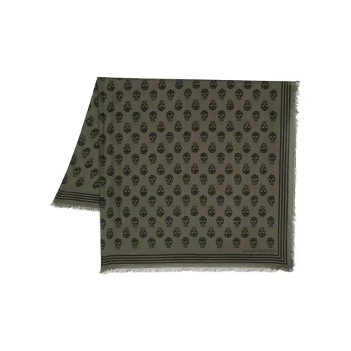 Alexander McQueen Вязаные шарфы Мужской Зеленый