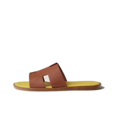 HERMES Izmir Слипоны Мужской Коричневый