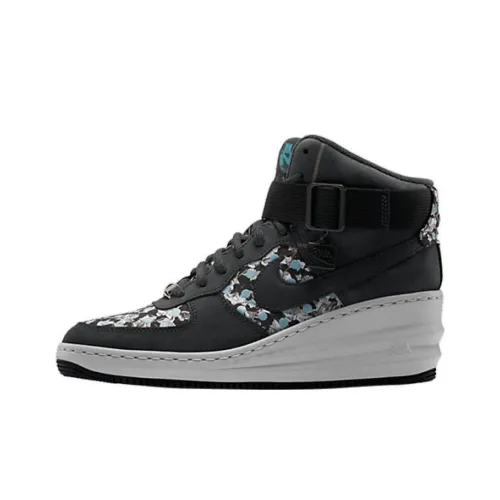 nike Lunar Force 1 Azure Hi LIBERTY QS Устойчивый к истиранию Дышащий Легкий MID Топ Повседневная обувь Унисекс Черный