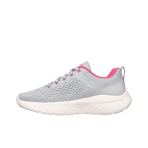 Skechers Go Run Lite Low Топ Беговые кроссовки Женские Серый Розовый