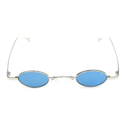 EYEPETIZER Металл Круглые Солнцезащитные очки Мужские Серебряные