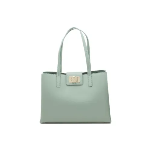 Furla 1927 Collection Кожа Тоут Сумка Сумка для покупок Сумка на плечо Сумка Женская Зеленая