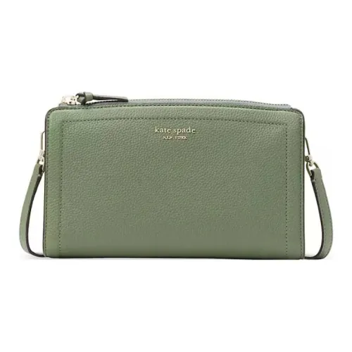 Kate Spade Knott Зернистая кожа личи кожа сумка через плечо унисекс светлый зеленый