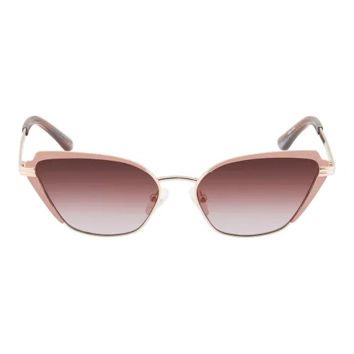 GUESS Металл Кошачий глаз Солнцезащитные очки Женские Золотой