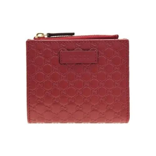 GUCCI Кожа Кошелек Женские Красный