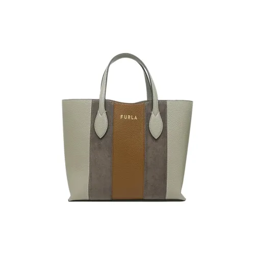 Furla Кожа Тоут Сумка Сумка для покупок Сумка на плечо Сумка Женская Мраморный Коньячный бренди