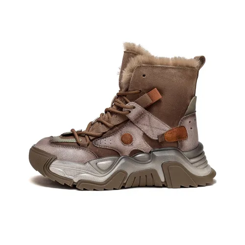 MATA Термический Аbrasion-Resistant Bottom Resistant High Top Толстая подошва Кроссовки Женские