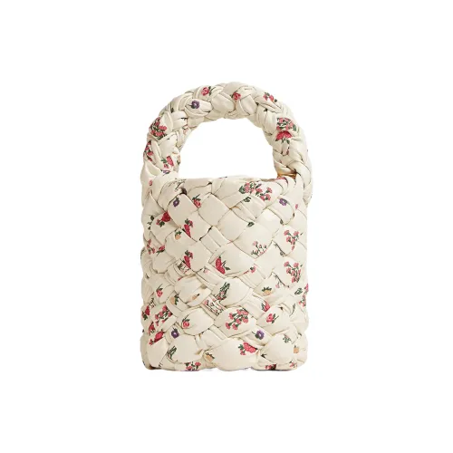 Bottega Veneta Kalimero Телячья кожа Ведрообразная сумка Сумка через плечо Сумка для женщин Бежевый