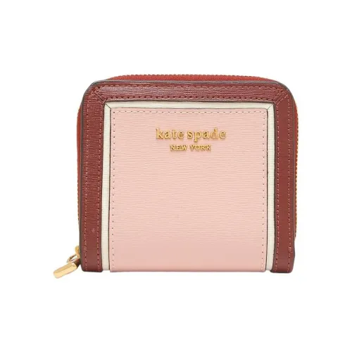 Kate Spade Кожа Кошелек Маленький Женский Cornus Разноцветный Розовый