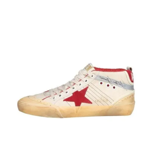 Golden Goose Mid Star Low Топ Скейтборд Кроссовки Женские Белые Красные