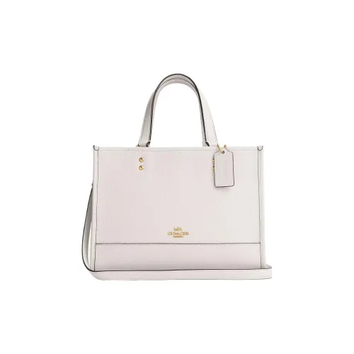 COACH Dempsey Кожа Тоут Сумка Сумка для покупок Сумка Сумка через плечо Сумка через плечо Большая Женская Белая