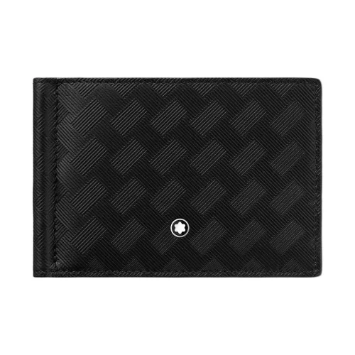 MONTBLANC Кошелек из крупнозернистой коровьей кожи Мужской Черный