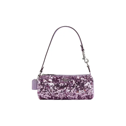 COACH Nolita Гладкая кожа Телячья кожа Сумка через плечо Женская Фиолетовая