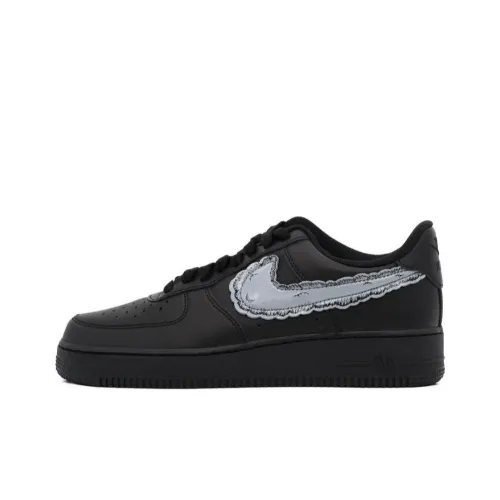 Sky High FARM Рабочий стиль x KAWS x Nike Air Force 1 Slip-resistant Low Top Скейтборд Кроссовки Мужские Черный Белый