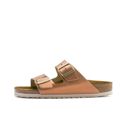 Birkenstock Arizona NL Слипоны Женские Золото Узкая версия