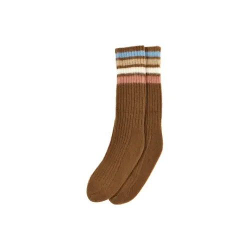 ETRO Коричневые Женские Носки MID до икры