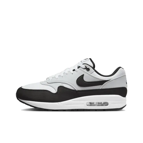 Nike Air Max 1 Casual Low Top Белый Серый Черный Мужской