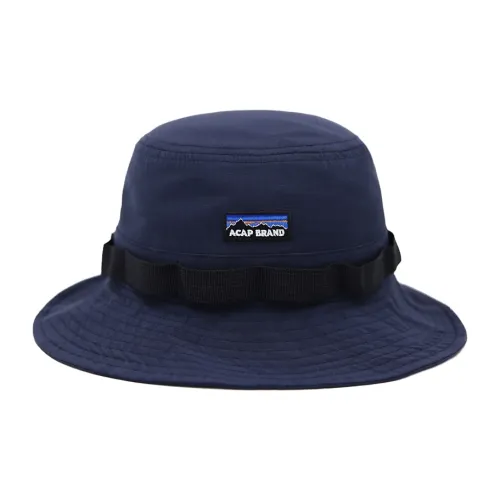 ACAP Cotton Bucket Hats Темно-синий Унисекс