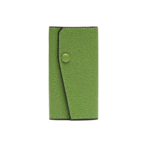 Valextra Кожа Key Pouch Женские Grass Зеленый