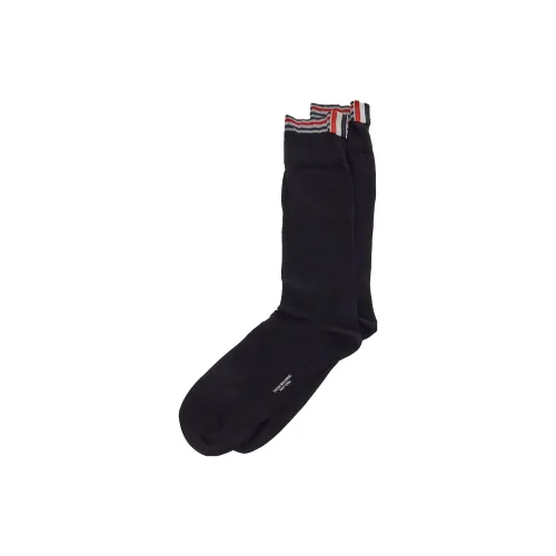 THOM BROWNE Черные унисекс носки MID до икры