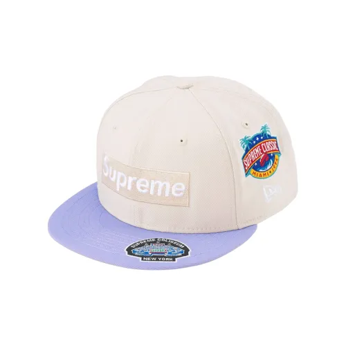 Supreme x New Era Кепки Унисекс Белый