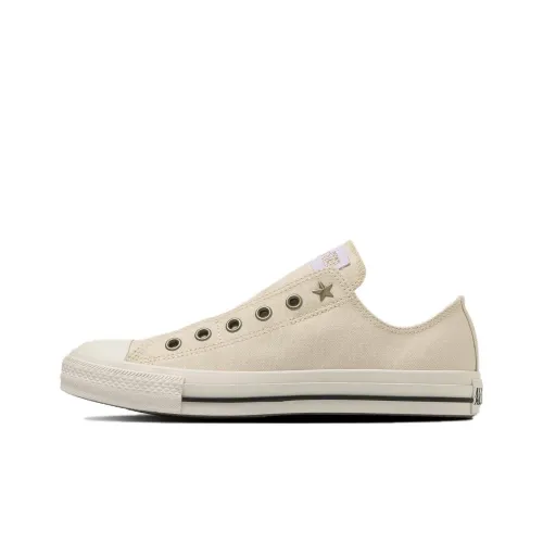 Конверс All Star Slip-Resistant Abrasion-Resistant Low-Top Skateboard Shoes Unisex Beige