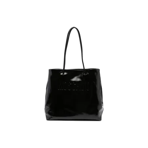 MOSCHINO Телячья кожа Тоут Сумка Сумка для покупок Сумка на плечо Сумка Женская Черная